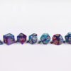 Wizard Aether Poly-Dice Set containing seven different dice: a D20, D100, D12, D10, D8, D6 and a D4